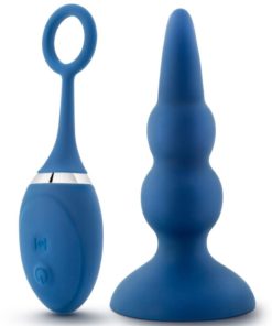 Performance Plus Sonic Rechargeable Silicone Butt Plug - Blue