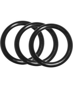 Performance VS1 Pure Premium Silicone Cock Rings (3 Pack) - Medium - Black