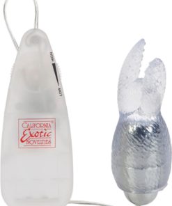 Pocket Exotics Snow Bunny Bullet Clear 4 Inch