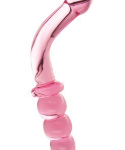 Prisms Erotic Glass Hamsa G-Spot Glass Wand Pink - Pink