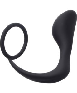 Prostatic Play Explorer II Silicone Prostate Stimulator + Cock Ring - Black