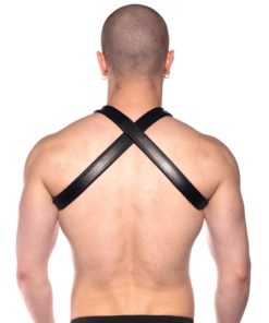 Prowler Red Cross Harness - Large/XLarge - Black/White