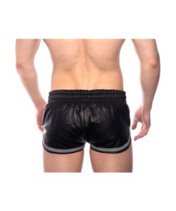 Prowler Red Leather Sport Shorts - Small - Black/Gray