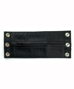Prowler Red Leather Wrist Wallet - Medium - Black/White
