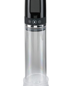 Pump Worx Rechargeable 3-Speed Auto-Vac Penis Pump - Clear And Black