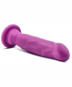 Real Nude Rollo Silicone Dildo 8in - Violet