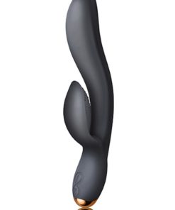 Regala Rechargeable Silicone Rabbit Vibrator - Black