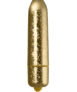 RO 120mm Frosted Fleurs Bullet Vibrator - Gold