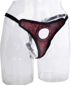 Scandal Thong Harness - Red/Black