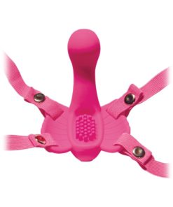 Sex Caress Silicone Strap On - Pink