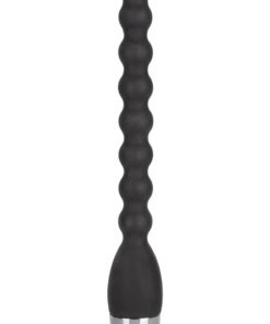 Silicone Bendie Power Probe Anal Beads Waterproof Black