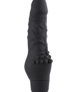 Silicone Willy`s Tex Vibrating Dildo 6.25in - Black