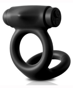 Sir Richard`s Control Silicone Cock and Ball Cock Ring Rechargeable Vibrating - Black