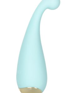 Slay #ThrillMe Rechargeable Silicone Curved Vibrator - Blue
