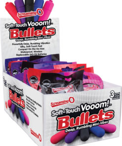 Soft Touch Vooom Bullets Reuseable Latex Free Waterproof Assorted Colors 20 Each Per Box