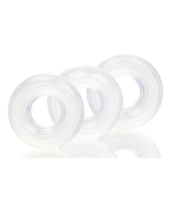 Stacker Rings Silicone Cock Rings (3 Per Set) - Clear