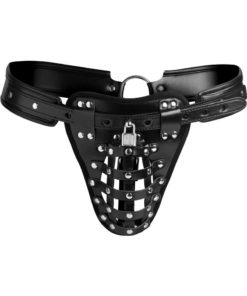 Strict Safety Net Male Chastity Belt - Black