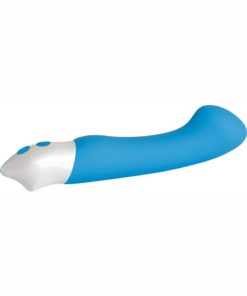 Tempest G Rechargeable Smooth Silicone G-Spot Vibrator - Blue And White