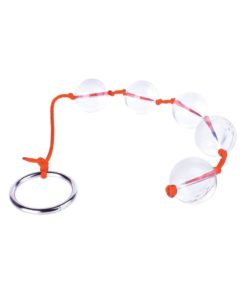 The 9`s - Orange Is The New Black Bead-It! 5X Glass Anal Beads