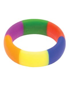 The 9`s - Pride 365 Silicone Cock Ring - Rainbow