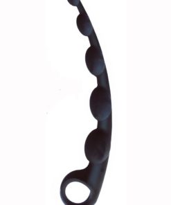 The 9`s - S-Curves Silicone Anal Beads - Black