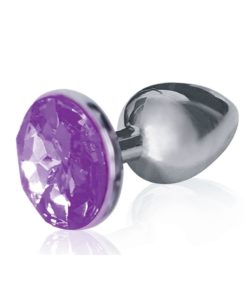The 9`s - The Silver Starter Bejeweled Stainless Steel Plug - Violet