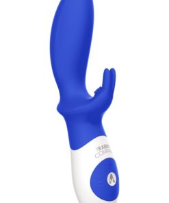 The Backdoor Rabbit Silicone USB Rechargeable Dual Vibe Splashproof Navy