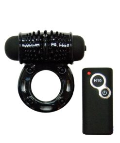 The Best Of Macho Remote Control Wireless Silicone Cock Ring - Black