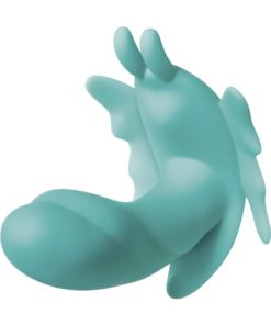 The Butterfly Effect Rechargeable Silicone Dual Motor Vibrator With Remote Control - Teal