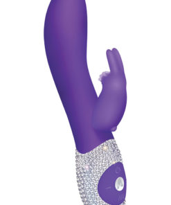 The Classic Rabbit Rechargeable Silicone G-Spot Vibrator Limited Edition - Crystalized Purple