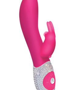 The Classic Rabbit Rechargeable Silicone Vibrator Limited Edition - Crystalized Hot Pink