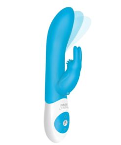 The Come Hither Rabbit XL Rechargeable Silicone G-Spot Rabbit Vibrator - Blue