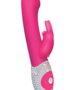The G-Spot Rabbit Rechargeable Silicone Vibrator Limited Edition - Crystalized Hot Pink