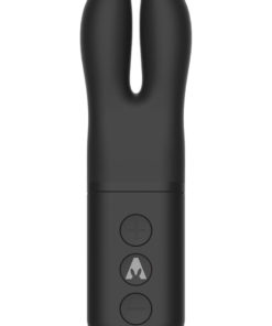 The Pocket Rabbit Rechargeable Silicone Vibrator - Black