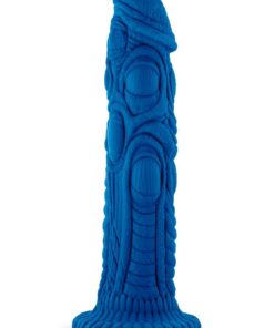 The Realm Draken Lock On Silicone Dildo 7.75in - Blue