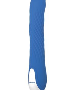 Tidal Wave Rechargeable Silicone Vibrator - Blue