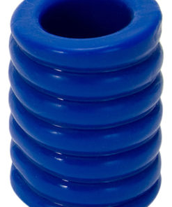 TitanMen Ribbed Stretch-To-Fit Cock Cage - Blue