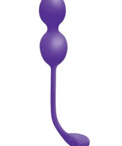 Touch Kegal Balls Silicone Rechargeable Vibrating Balls - Purple