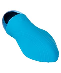Tremble Kiss Rechargeable Silicone Vibrating Dual Density Massager - Blue