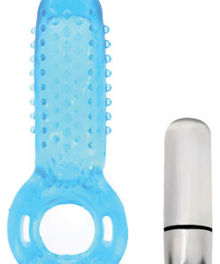 Trinity Vibes Penis Ring - Vibe - Full Clit Contact - Blue