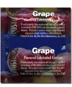 Trustex Lubricated Reservoir Tip Flavored Latex Condom Grape (3 Per Box)