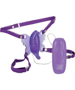 Venus Butterfly II Strap-On With Remote Control - Purple