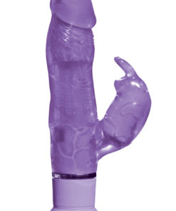 Vibrating Dong Rabbit Vibrator - Purple