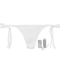 Vibro Panty Vibrating Bikini Remote Control Underwear - One Size - White