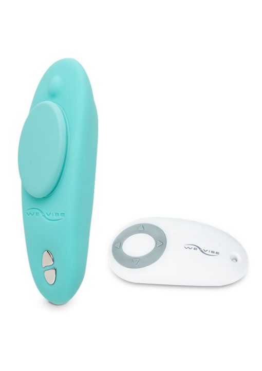 We-Vibe Moxie Wearable Rechargeable Silicone Clitoral Stimulator - Aqua