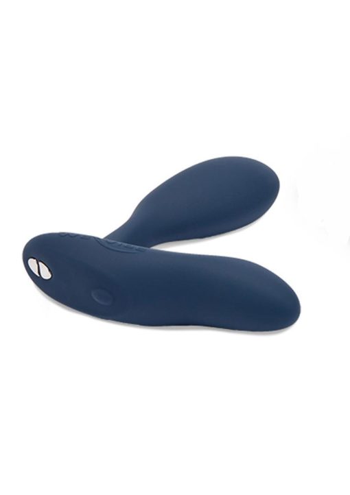 We-Vibe Vector Rechargeable Silicone Vibrating Prostate Massager with Remote Control - Slate