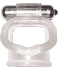 Wet Dreams Vibrating Super Stud Sling Silicone Cockring Waterproof Clear