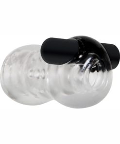 Zero Tolerance Crackle Compact Textured Stroker With Rechargeable Bullet And DVD Download - Clear And Black