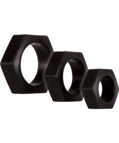 Zero Tolerance Lug Nuts Cock Ring Kit (3 Piece Kit) - Black