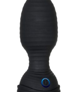 Zero Tolerance Shape Shifter Rechargeable Silicone Inflatable Anal Plug With Remote Control - Black